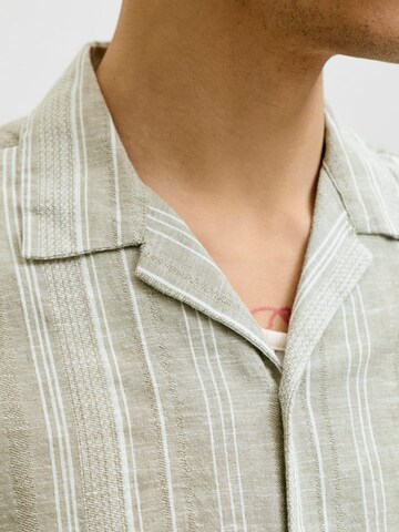 JACK & JONES Классический крой Рубашка 'Blusummer' в Зеленый