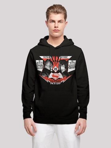 F4NT4STIC Sweatshirt 'DC Comics Batman V Superman Off' in Black: front