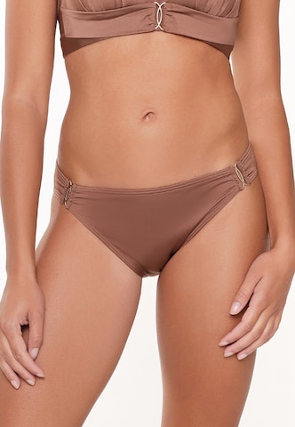 LingaDore Bikini Bottoms in Brown: front