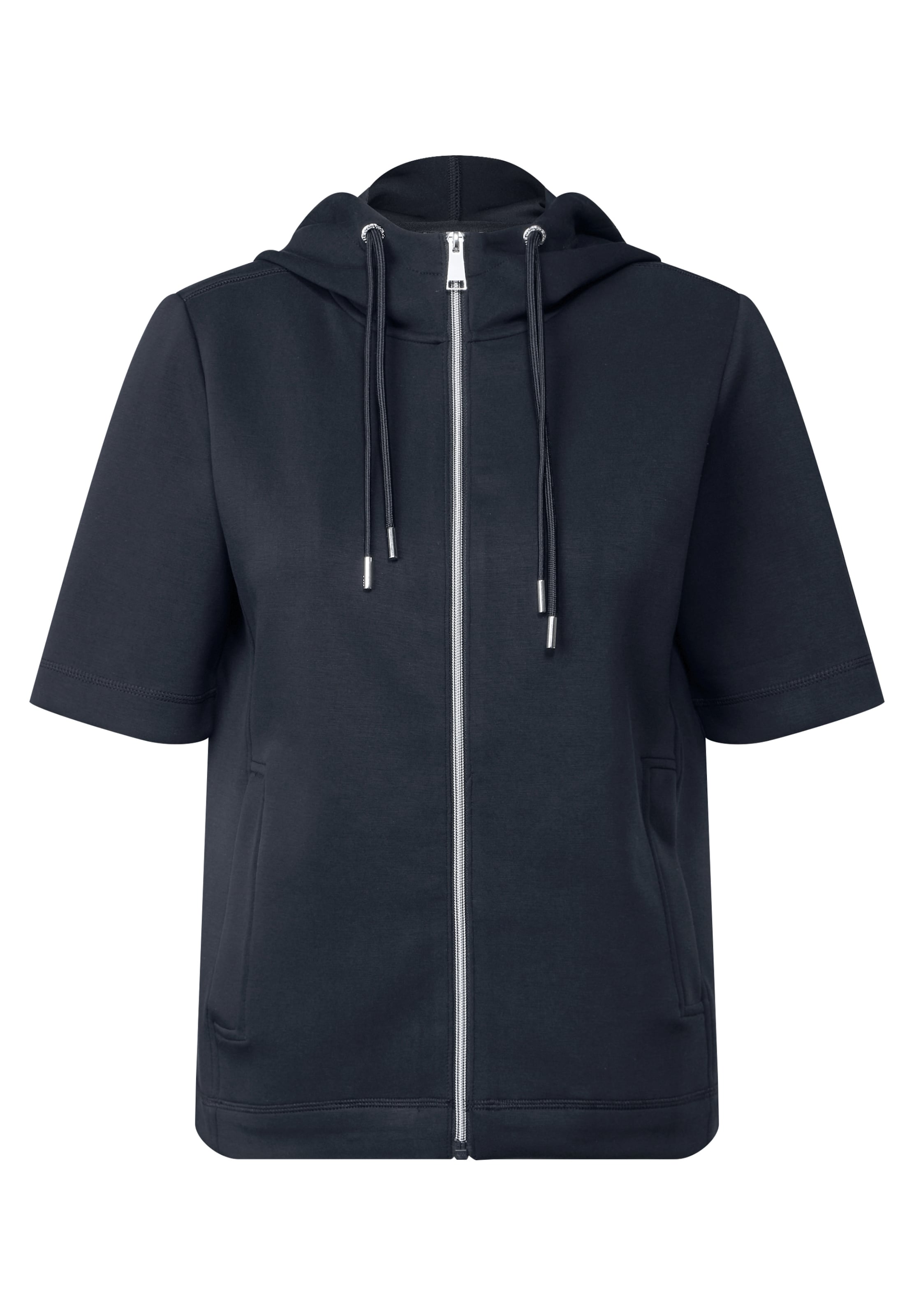 CECIL Zip-Up Hoodie in Blue: front