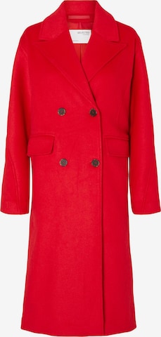 SELECTED FEMME Between-Seasons Coat in Red: front