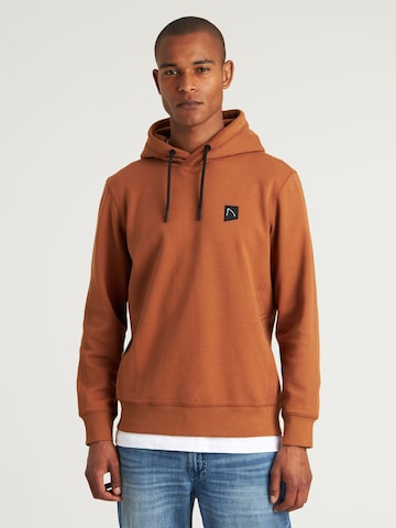 CHASIN' Sweatshirt 'Harper' in Braun: Vorderseite