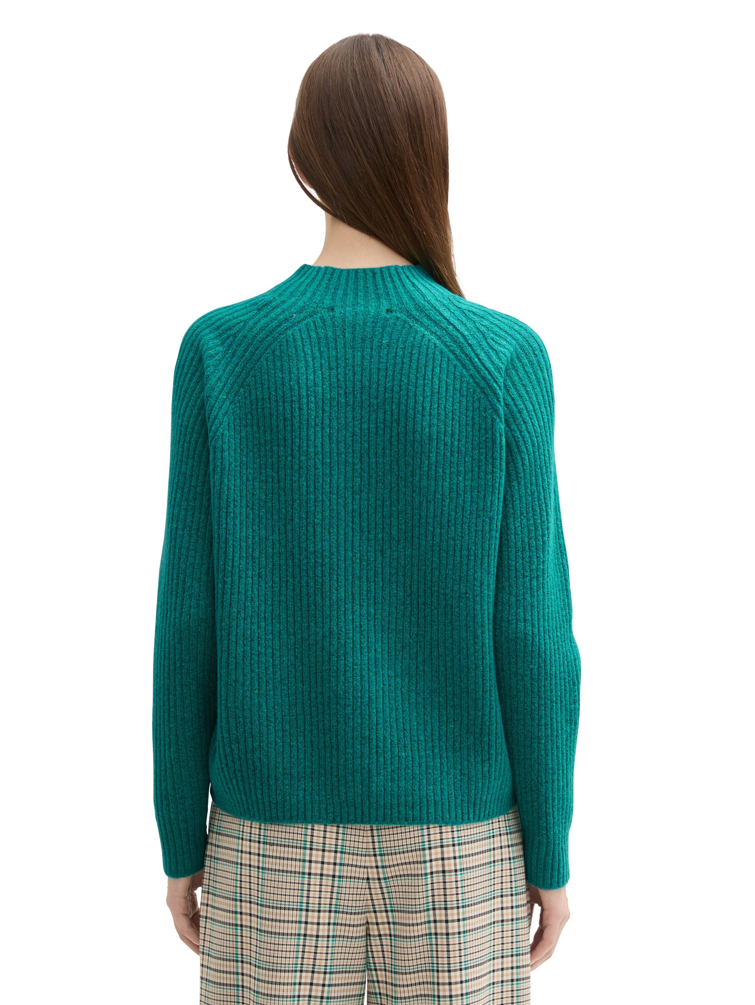 TOM TAILOR DENIM Pullover in Grün