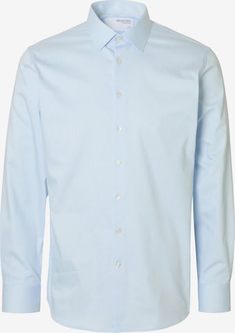 SELECTED Button Up Shirt 'SLHPERFORMANCE' in Blue: front