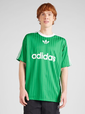 Tricou 'Adicolor' de la ADIDAS ORIGINALS pe verde: față