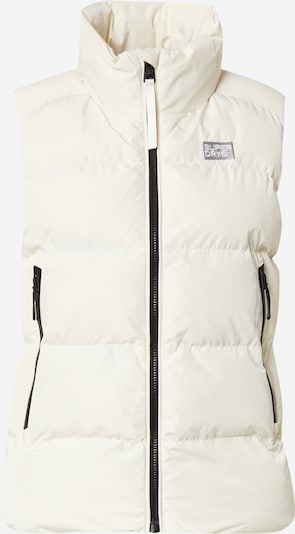 Superdry Weste in grau / schwarz / naturweiß, Produktansicht