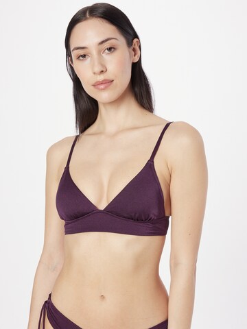 watercult - Triángulo Top de bikini en lila: frente