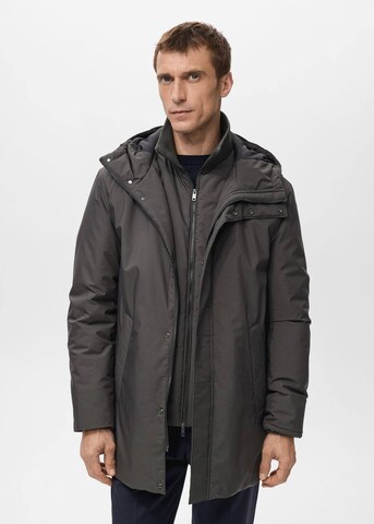 MANGO MAN Winter Parka 'Ben' in Grey: front