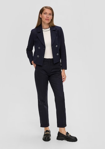 Effilé Pantalon à plis s.Oliver BLACK LABEL en bleu