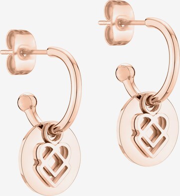 Boucles d'oreilles Liebeskind Berlin en or : devant