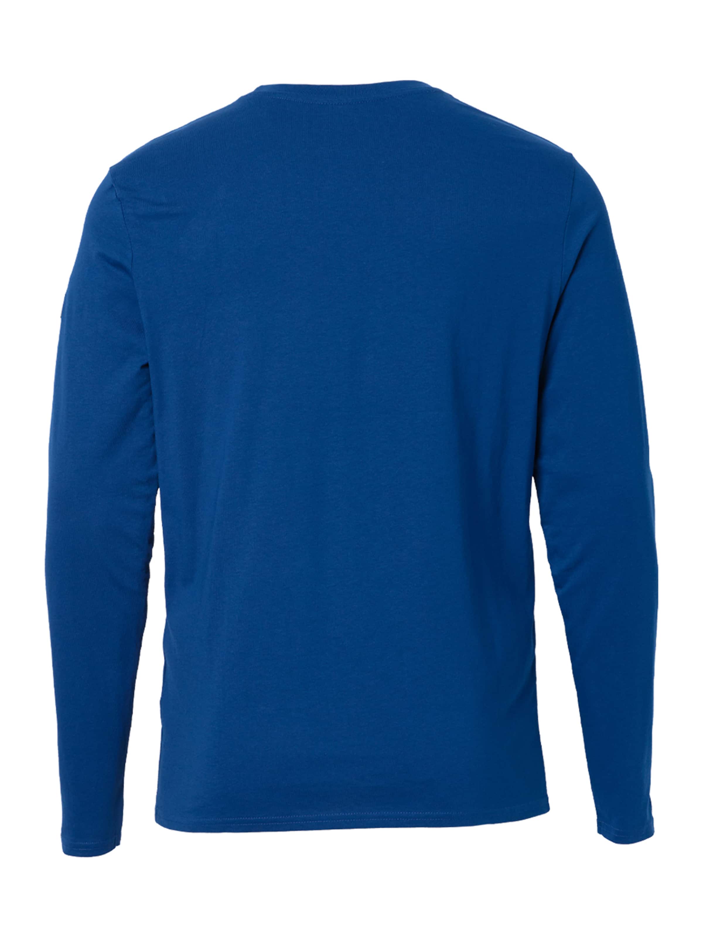 FORSBERG Sweatshirt 'Longsleeve mit Audiowelle' in Blue