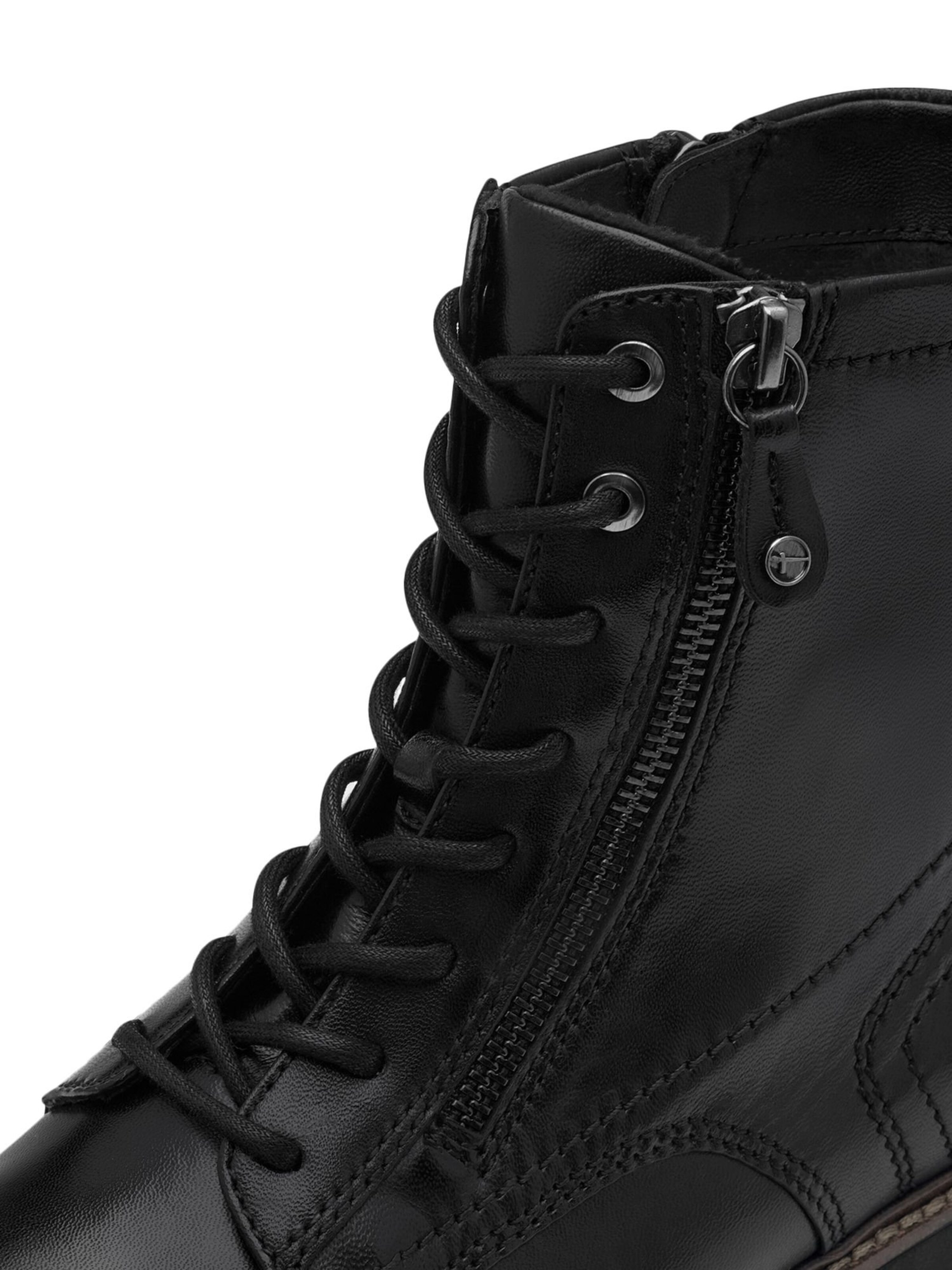 Tamaris Schnürstiefelette in Schwarz