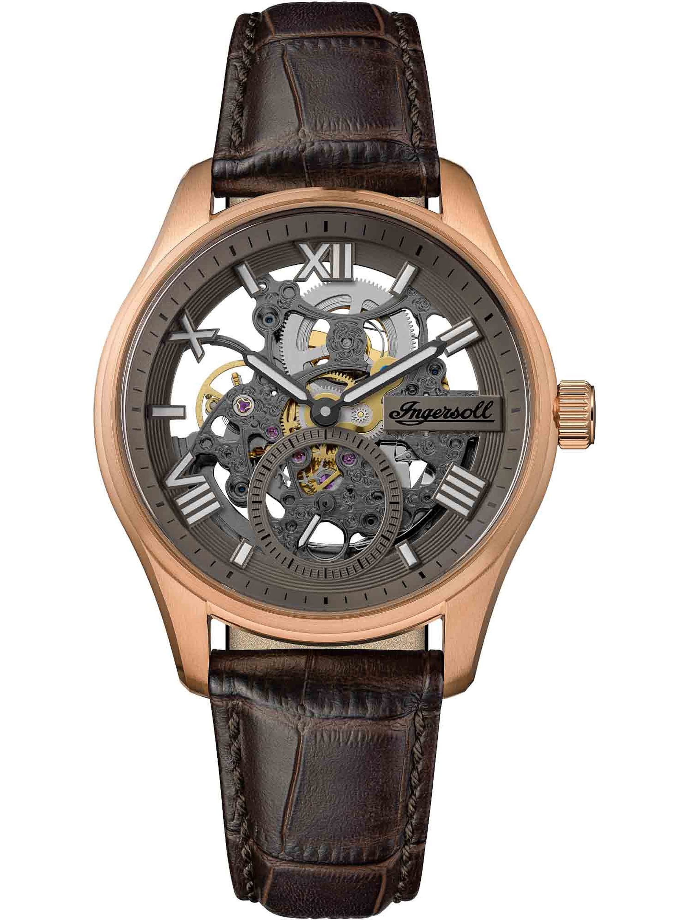 INGERSOLL Analoguhr in Braun: Vorderseite