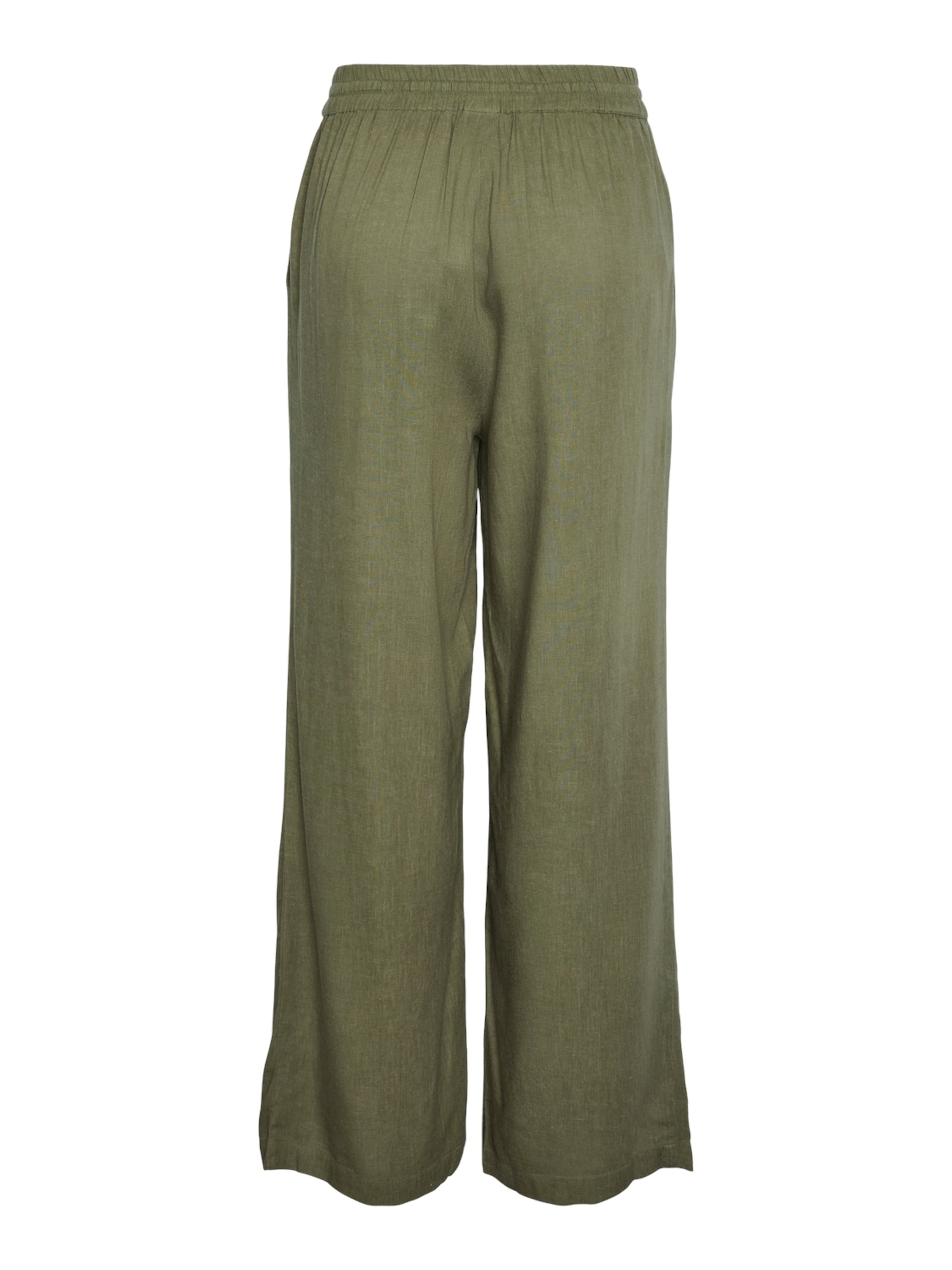 PIECES Широки крачоли Панталон 'PCPia' в зелено