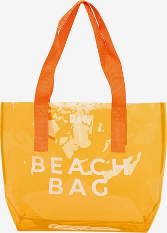 BagMori Beach Bag in Orange: front