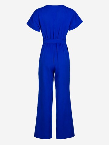 Combinaison 'Royal Blue Wide-Leg Jumpsuit' BIBI SAKALIEVA en bleu