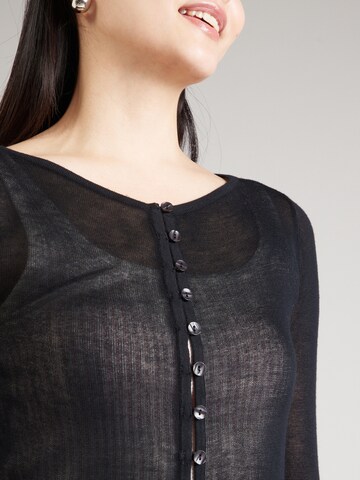 Geacă tricotată de la Abercrombie & Fitch pe negru