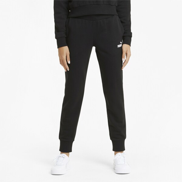 PUMA Tapered Workout Pants 'Essential' in Black