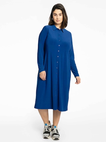 Yoek Shirt Dress 'Dolce' in Blue
