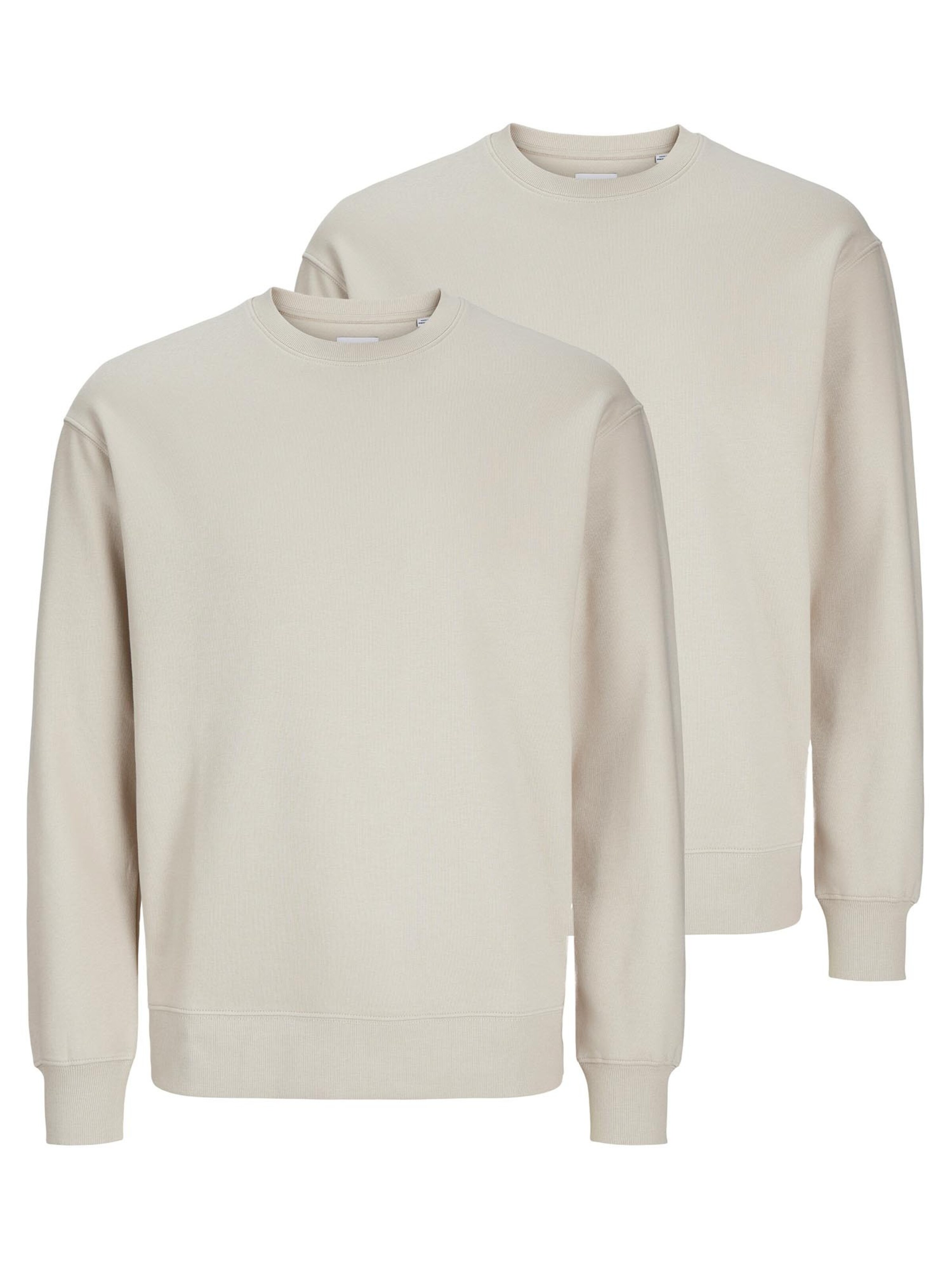 JACK & JONES Sweatshirt 'Star' in Wit: voorkant