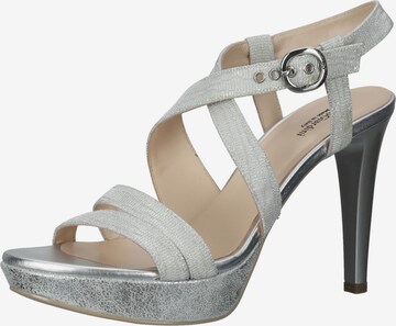 Nero Giardini Strap Sandals in Silver: front