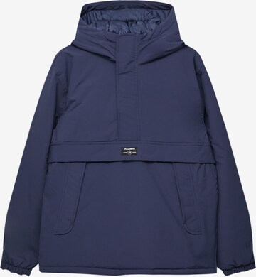 Pull&Bear Winter jacket in Blue: front