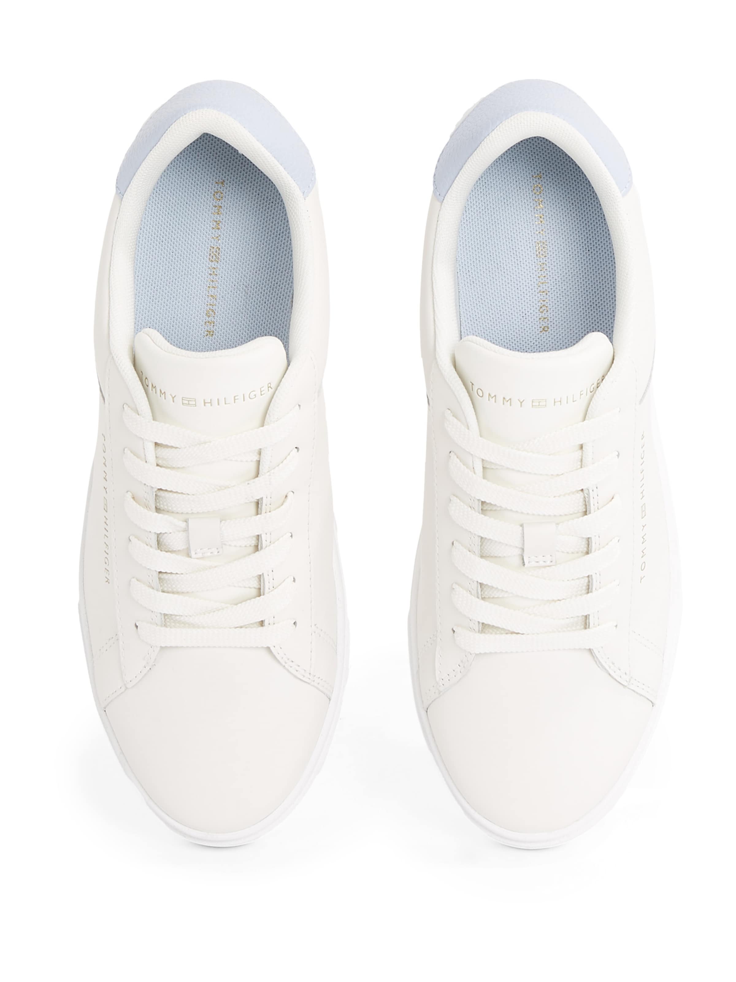 TOMMY HILFIGER Низкие кроссовки 'Essential Court' в Белый