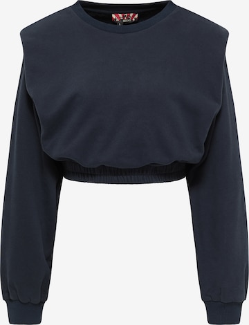 myMo ROCKS Sweatshirt in Blue: front