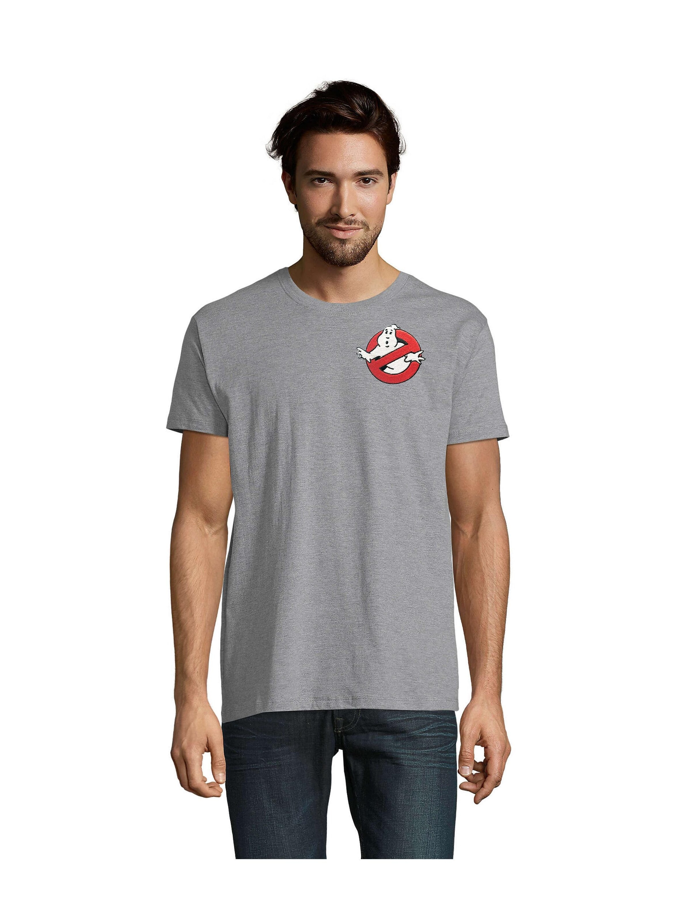 Blondie & Brownie Shirt 'GhostbustersPatch'‌‌‌ in 5XL in grau, Produktansicht