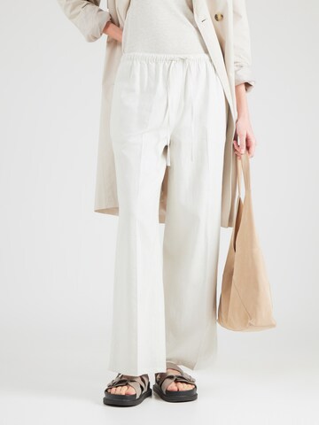 Calvin Klein Jeans Loosefit Broek in Wit: voorkant