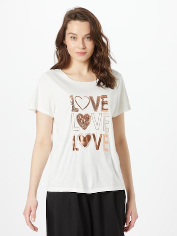 ABOUT YOU - Camiseta 'Cay' en blanco: frente