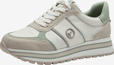 TAMARIS Sneaker in beige / pastellgrün / weiß, Produktansicht
