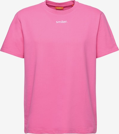 smiler. T-Shirt in pink / weiß, Produktansicht