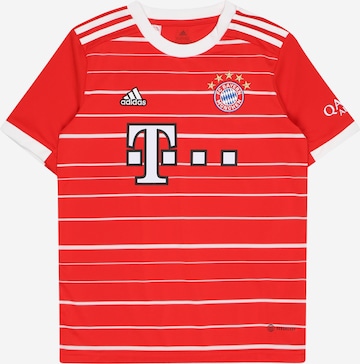 ADIDAS PERFORMANCE Λειτουργικό μπλουζάκι 'Bayern München 22/23' σε κόκκινο: μπροστά