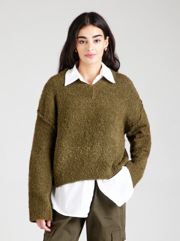 TOPSHOP Tröja i grön: framsida