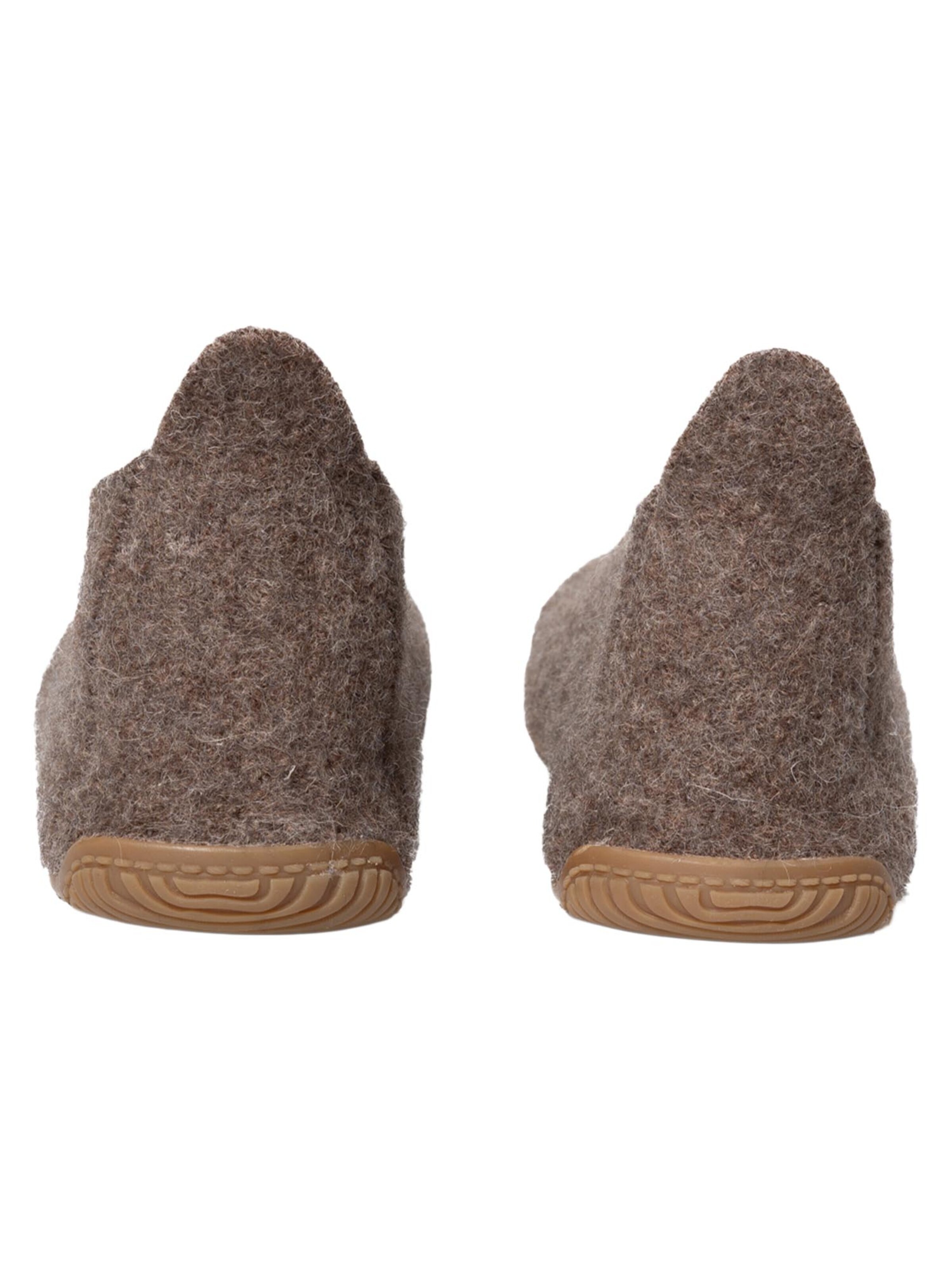 Living Kitzbühel Slipper 'Schurwolle' in Brown