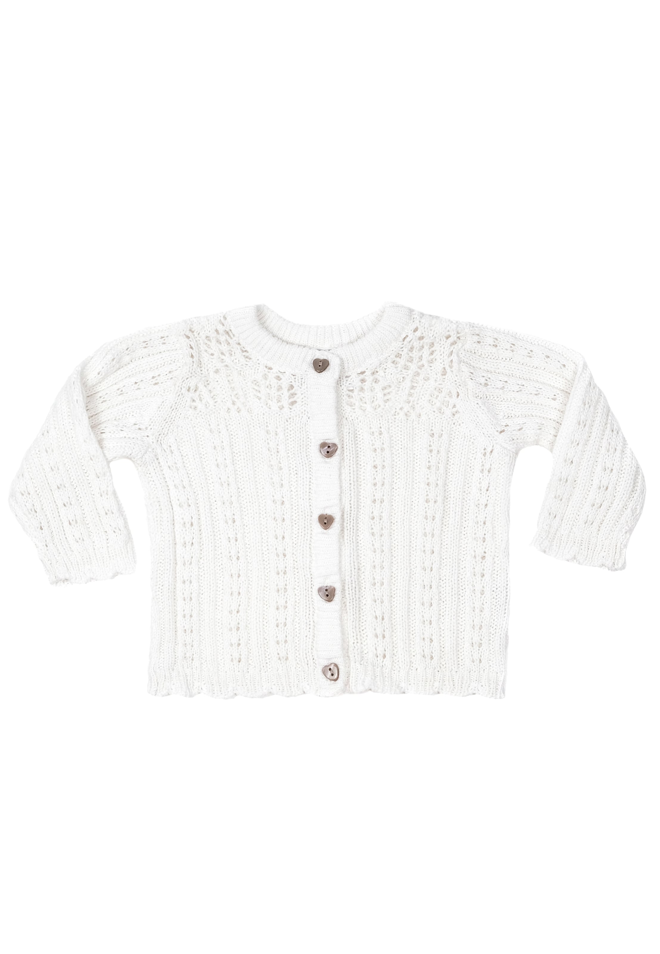 Cardigan Stellou & Friends en blanc : devant