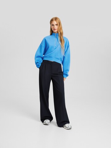 Sweat-shirt Bershka en bleu