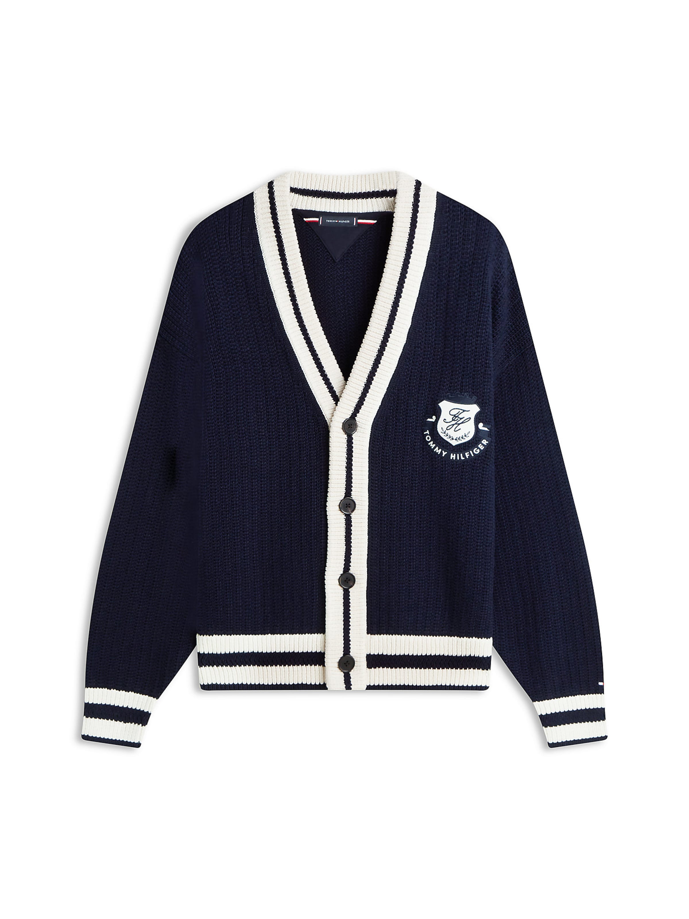 TOMMY HILFIGER Strickjacke in Blau: Vorderseite