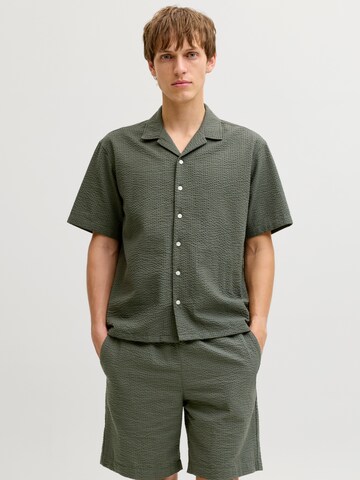 Fit confort Chemise 'JREBHAVEN' JJ Rebel en vert : devant