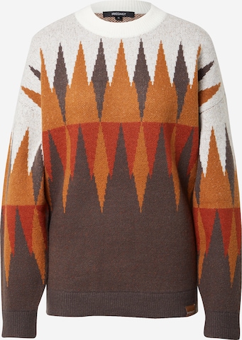Iriedaily Sweater 'Fady' in Brown: front