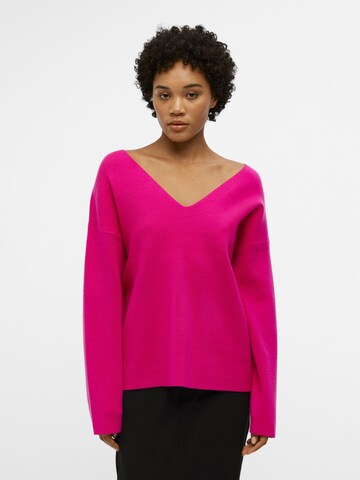 Pull-over OBJECT en rose : devant