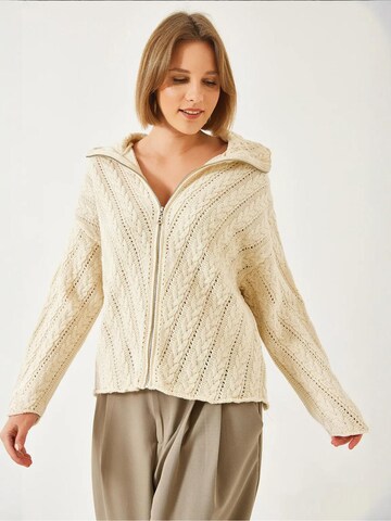 Bianco Lucci - Casaco de malha em bege