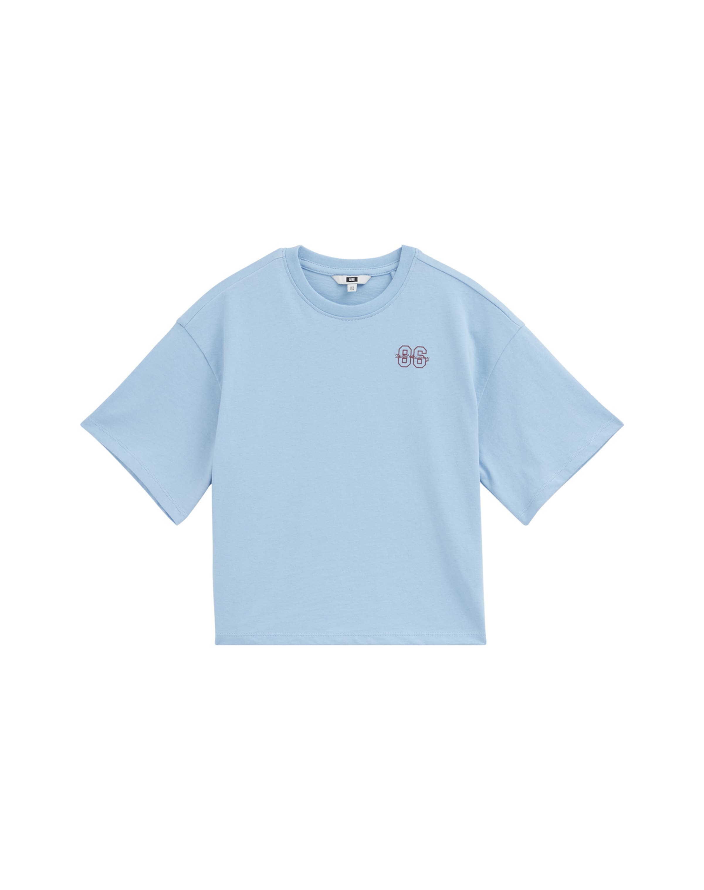 WE Fashion - Camiseta en azul: frente