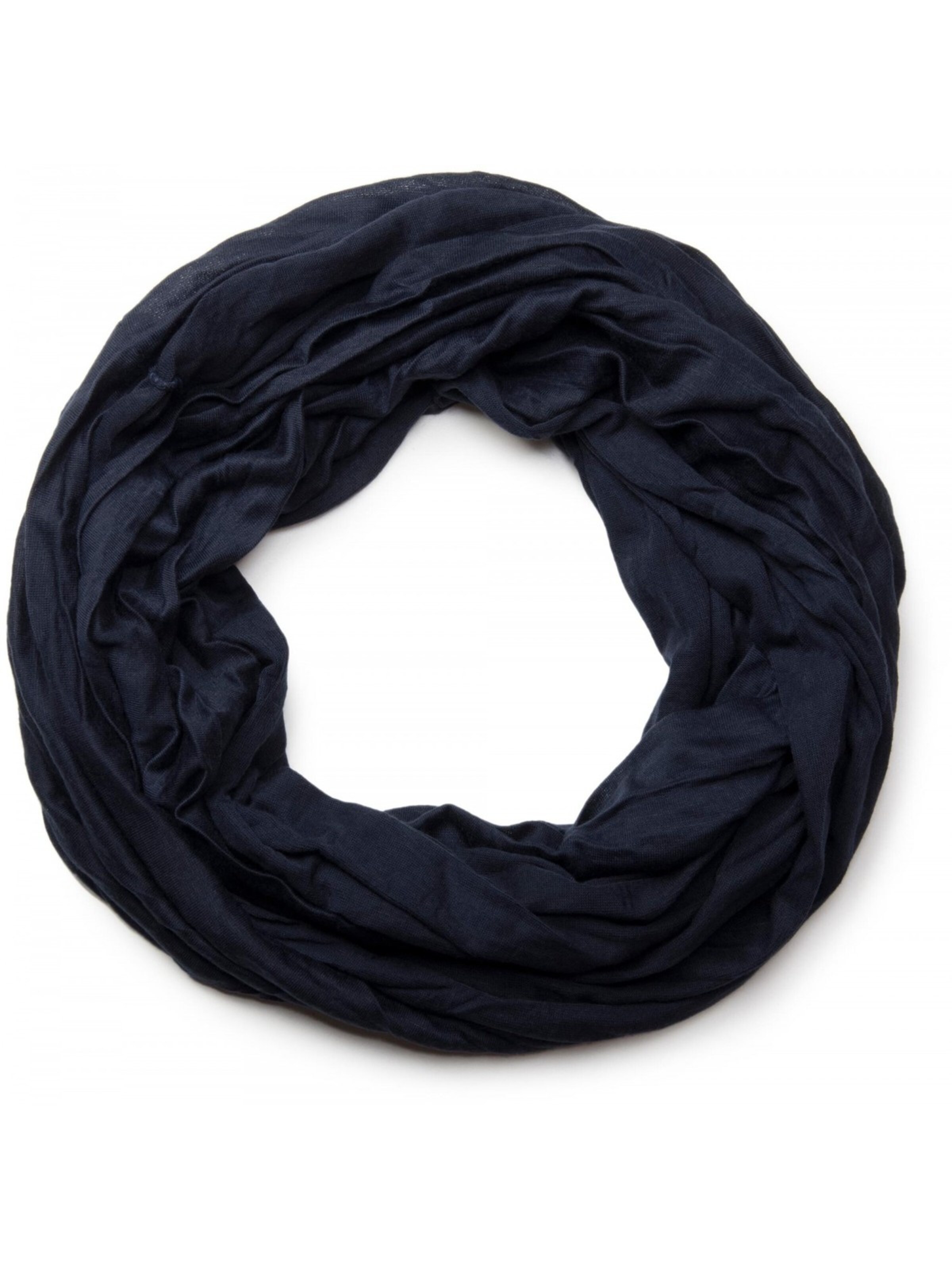 styleBREAKER Schlauchschal 'Jersey Loop in Crash Optik'‌‌‌‌‌‌ in Blau: Vorderseite
