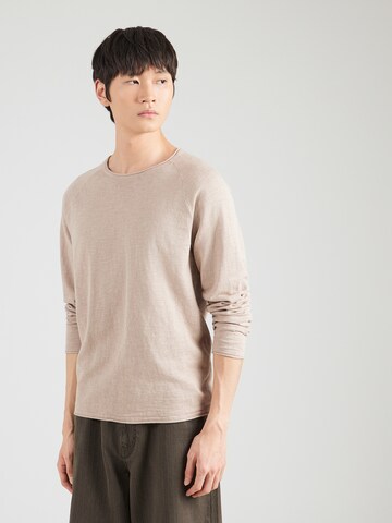 JACK & JONES Pulóver 'JJBREEZE' - bézs: elől