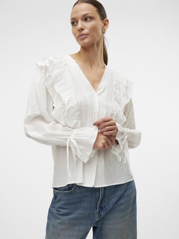 Chemisier 'VMKausa' VERO MODA en blanc