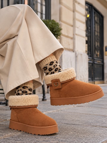 Island Boot - Botas 'SILENE' em castanho: frente