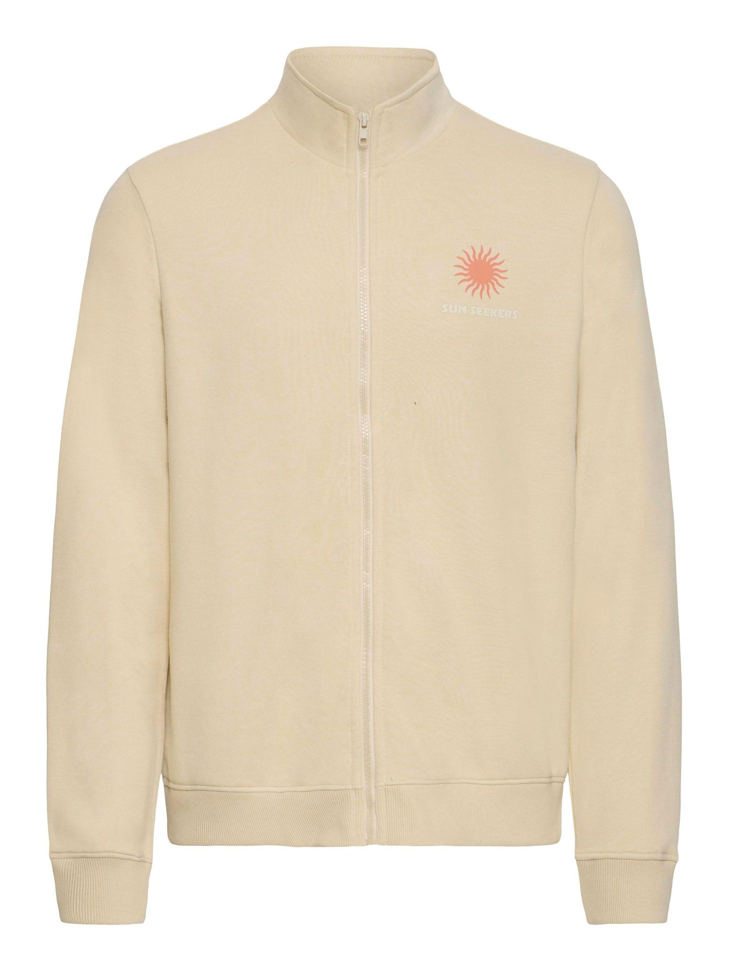 BLEND - Sudadera con cremallera ' BHKonsta ' en beige: frente