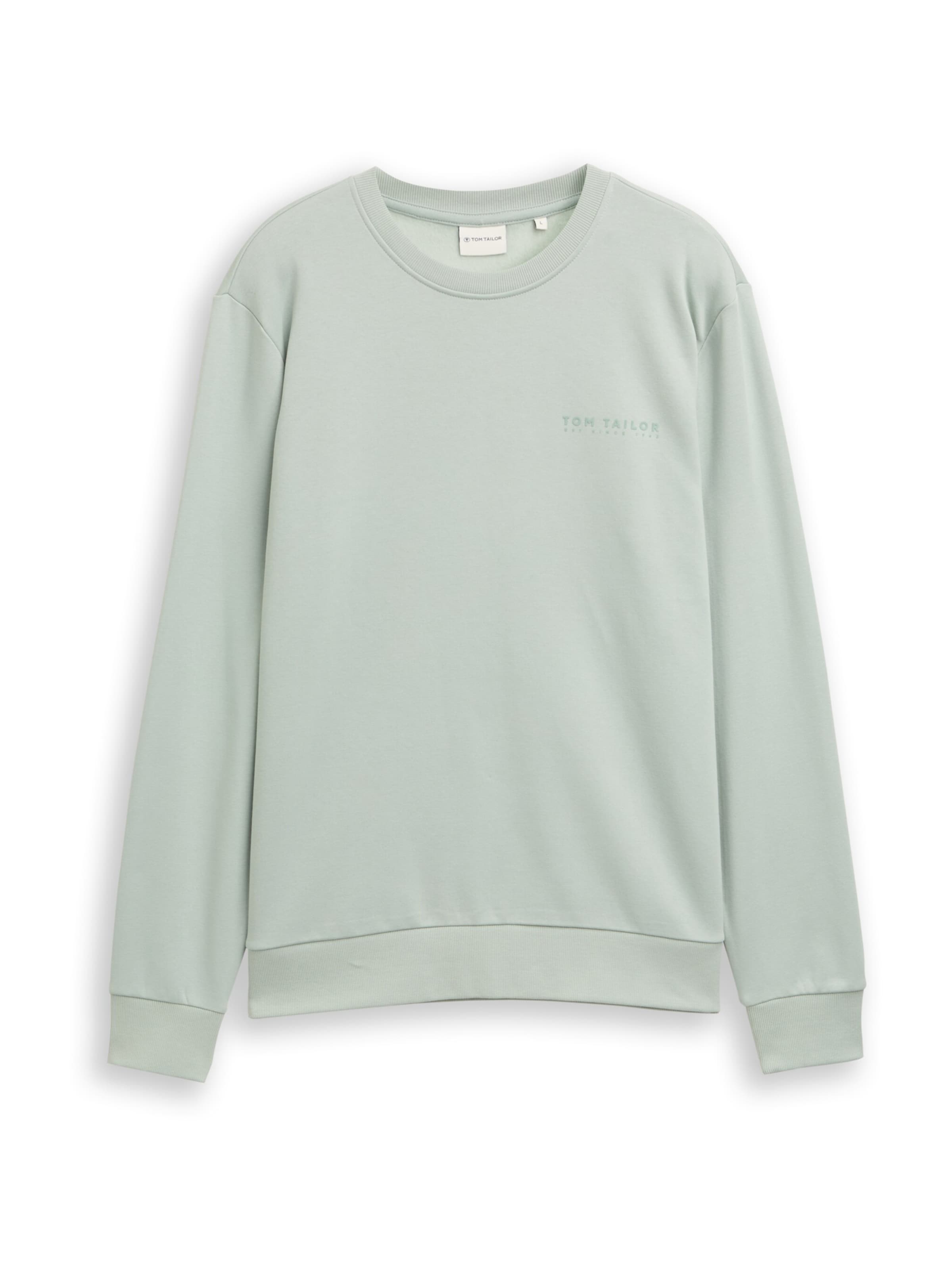 TOM TAILOR Mikina - Zelená: predná strana